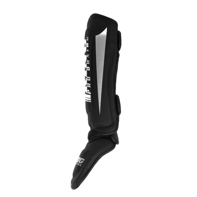 King Pro Boxing Kickboks Scheenbeschermers Revo - Zwart/Zilver