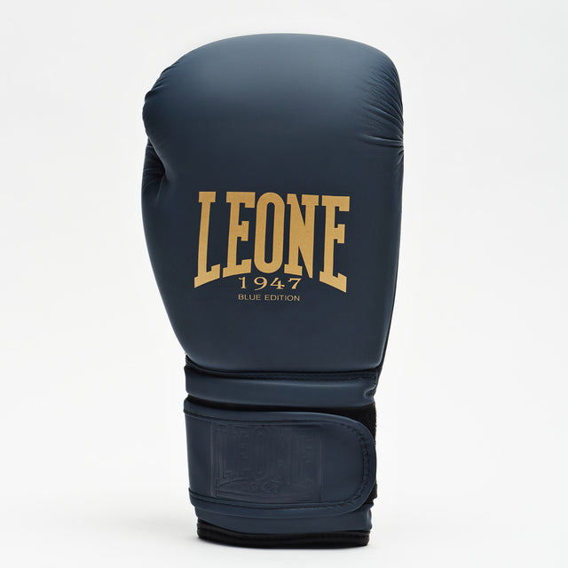 Guantoni da boxe Leone GN059B – Blu navy/Oro