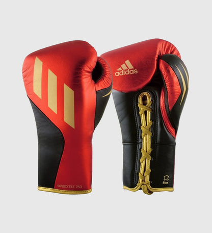 Gants de boxe Adidas Speed TILT 750 Pro- Rouge/Noir/Doré