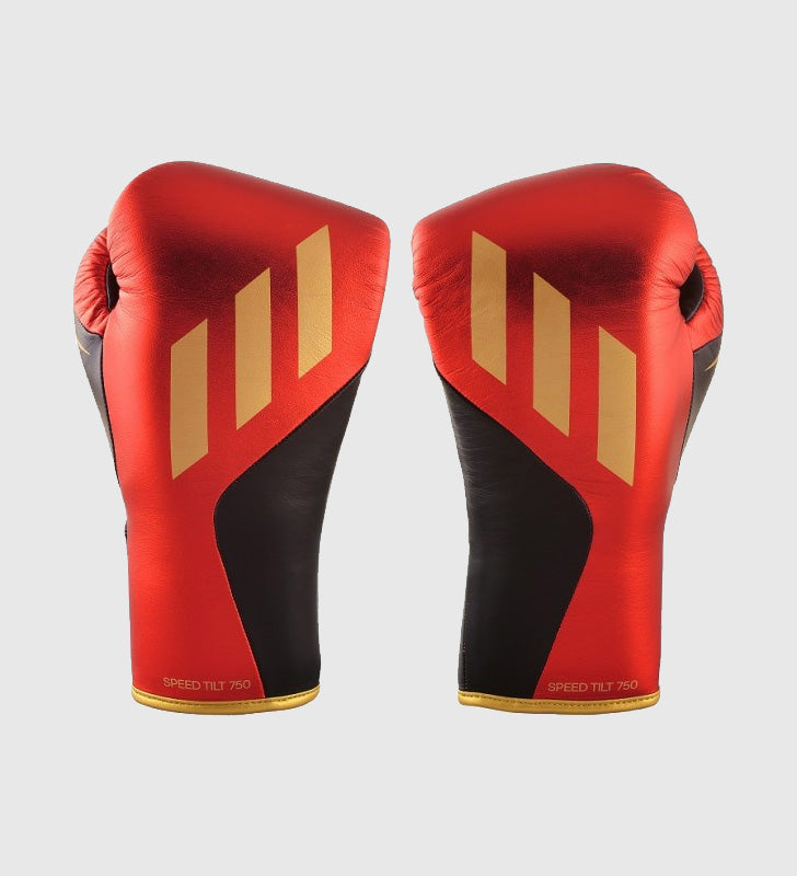 Gants de boxe Adidas Speed TILT 750 Pro- Rouge/Noir/Doré