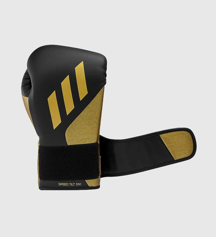 Gants de boxe Adidas Speed TILT 350V Pro - Noir/Doré