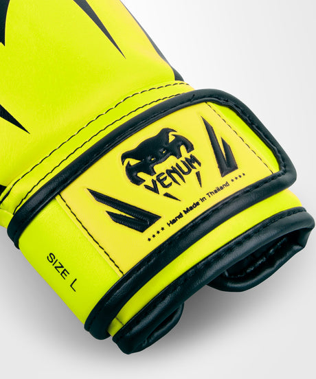 Dziecięce rękawice bokserskie Venum Elite – Neon Żółte