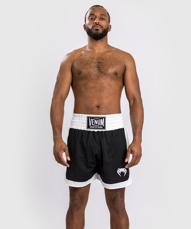 Pantaloncini da boxe Venum Classic – Nero/Bianco
