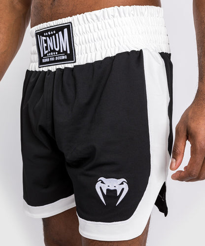Shorts de boxe Venum Classic - Noir/Blanc