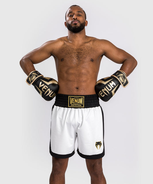 Shorts de boxe Venum Classic - Blanc/Noir