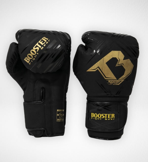 Guantes de boxeo Booster BFG Alpha – Negro/Oro