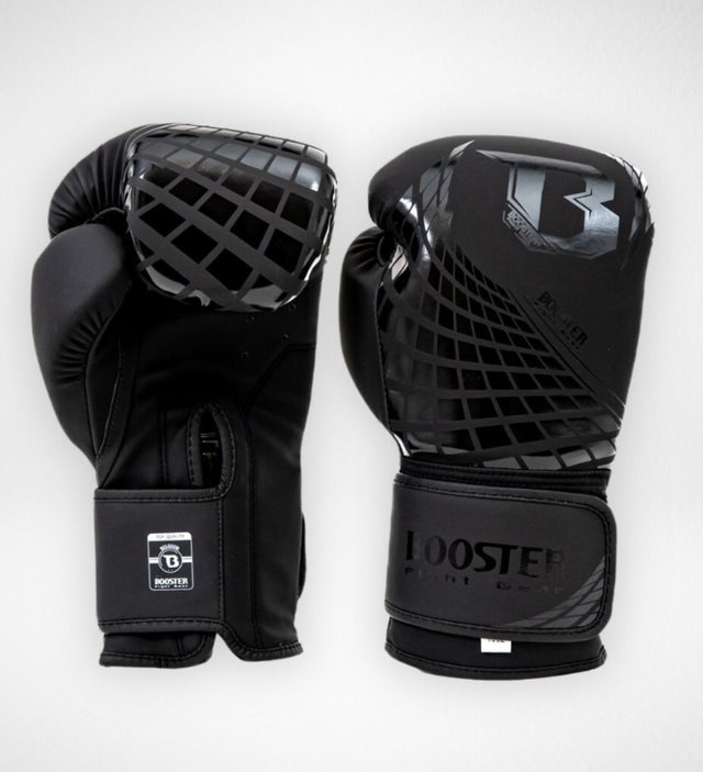 Gants de boxe Booster BFG Cube – Noir/Noir