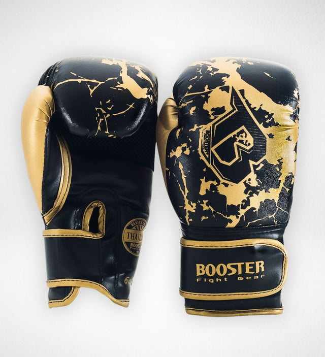 Booster Boxhandschuhe BG Marble Kinder – Gold/Schwarz
