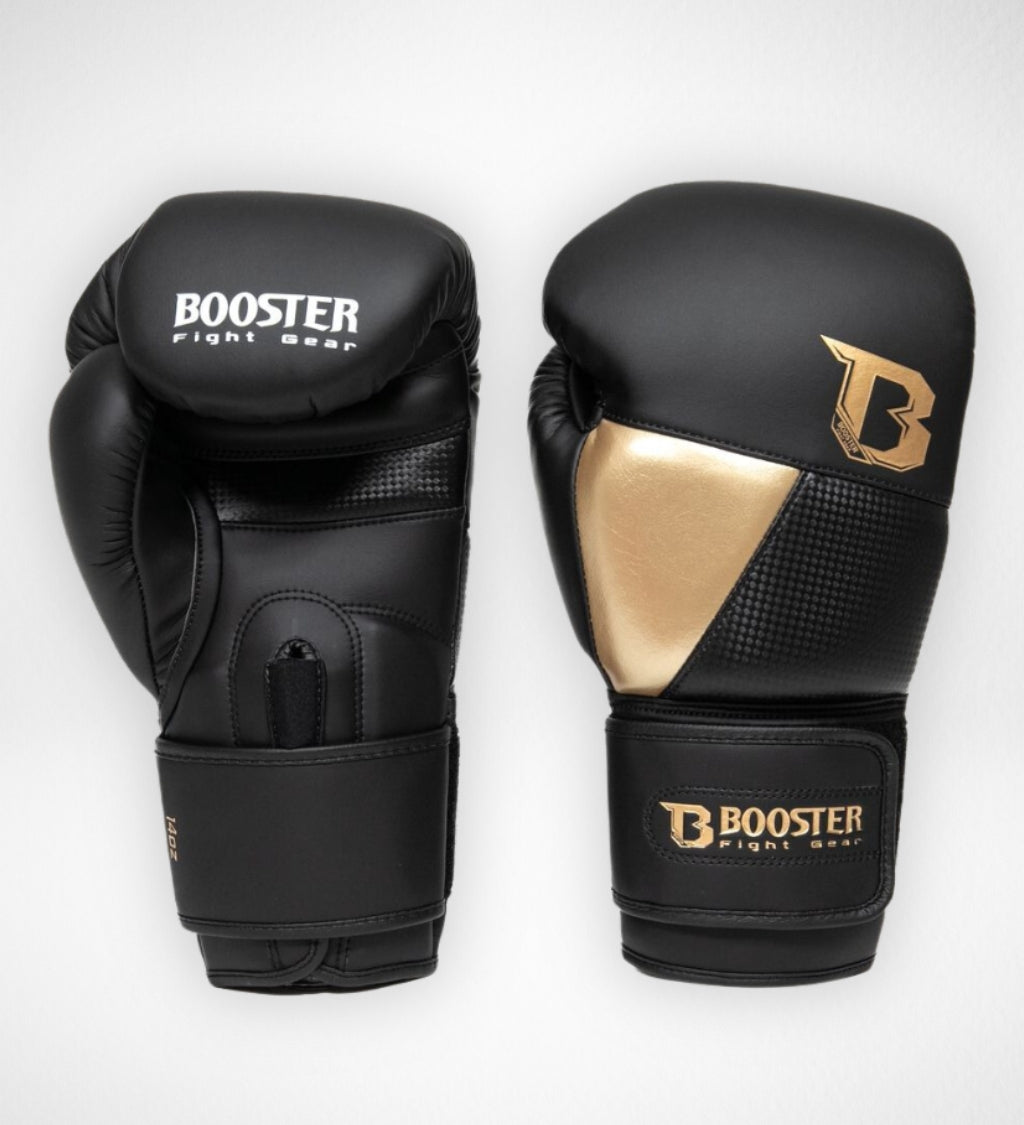 Booster Boxhandschuhe BG 'XXX' – Schwarz/Gold