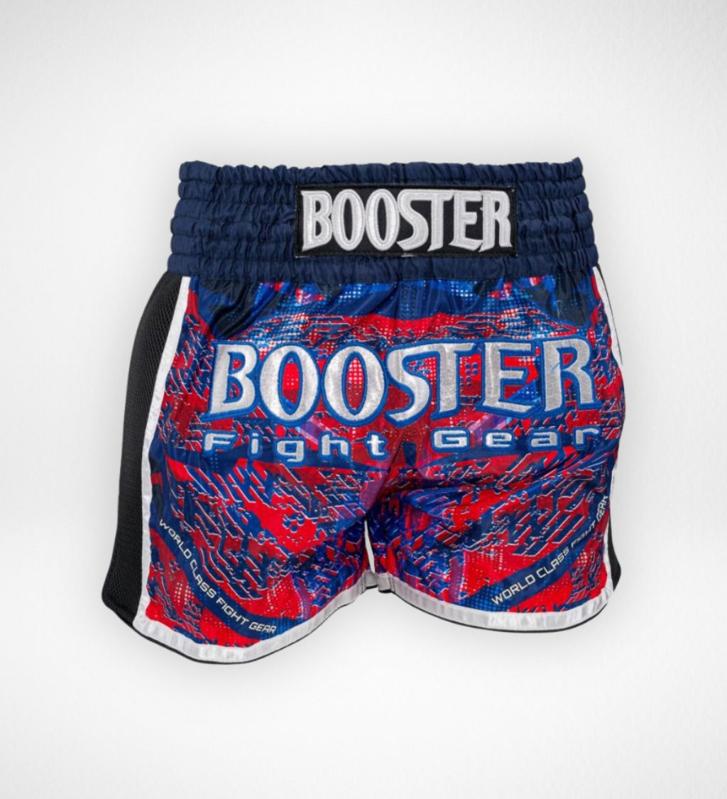 Short Muay Thai Booster Alien - Bleu/Rouge