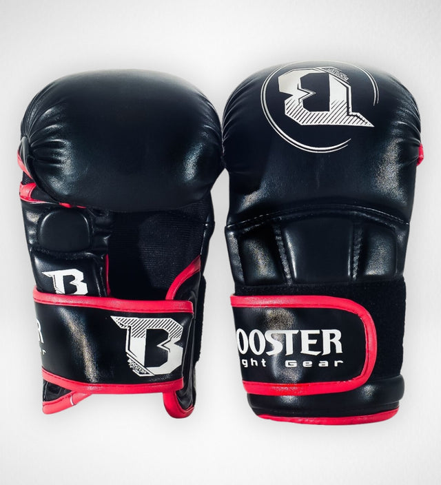 Gants de sparring MMA Booster Pro – Noir/Rouge