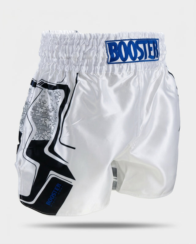 Booster Muay Thai Shorts BFG Ignite - Weiß/Blau/Schwarz
