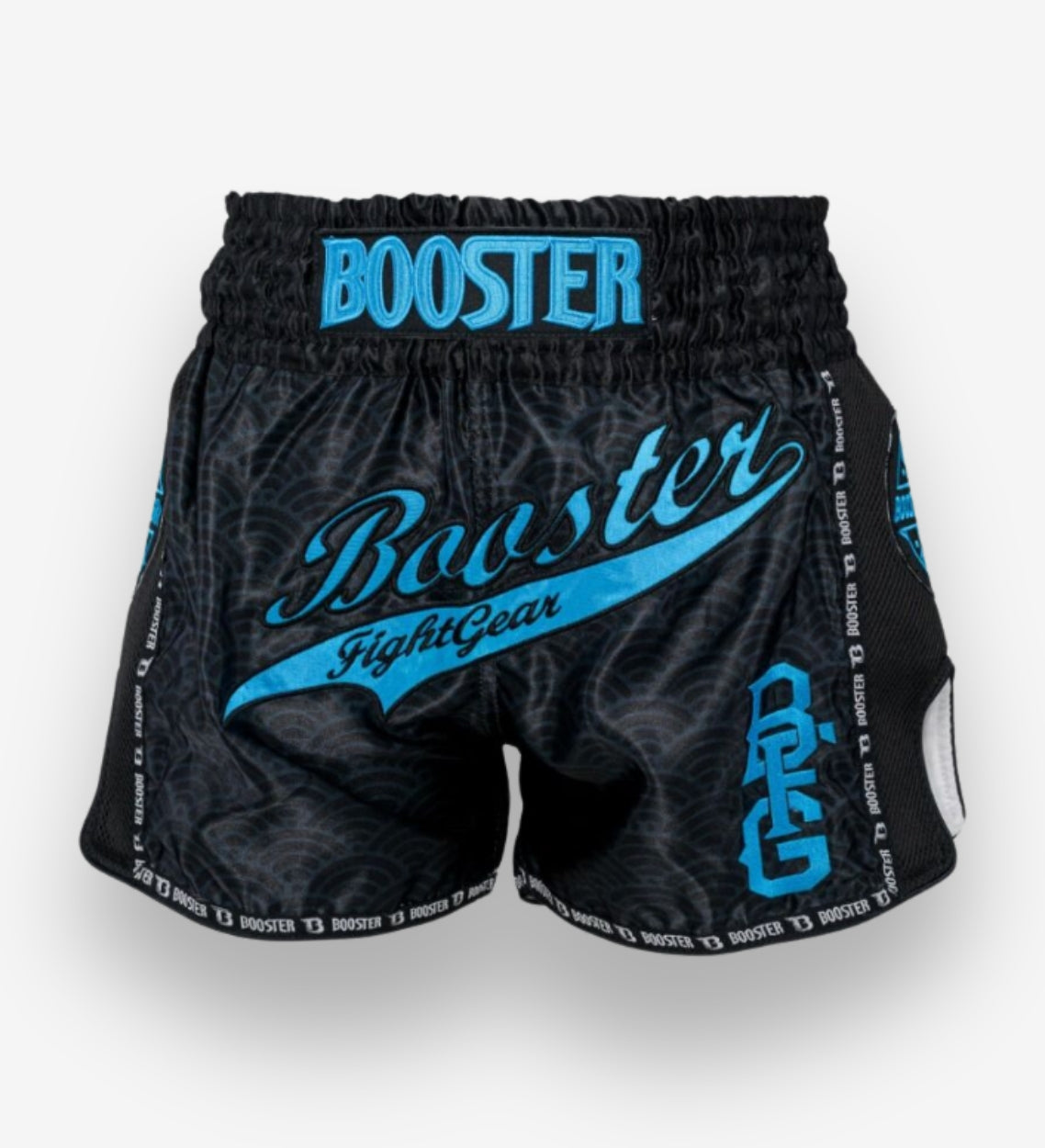 Short de Muay-Thaï Booster Slugger Wave - Noir/Bleu