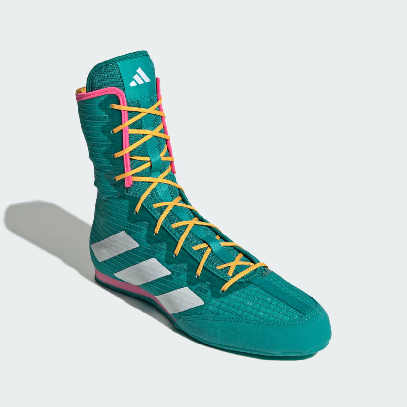 Adidas Boxschuhe Box Hog 4 – Grün/Orange/Rosa