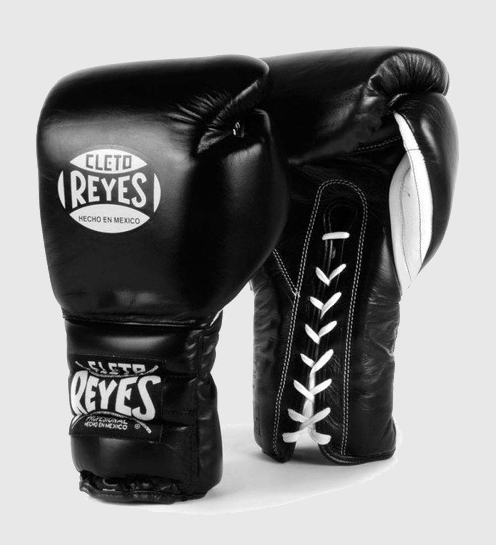 Gants de boxe Cleto Reyes avec laçage - Noir