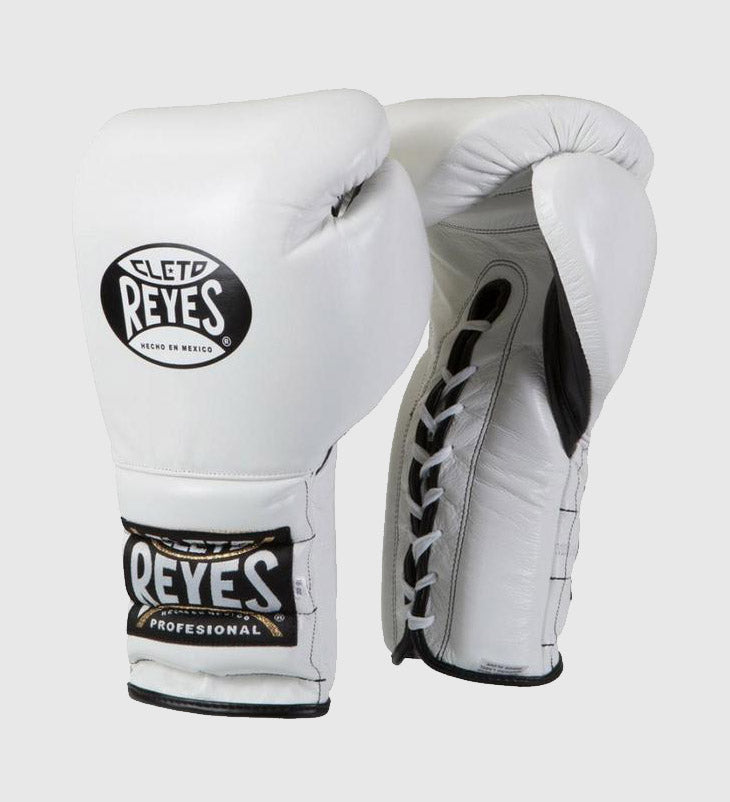 Gants de boxe Cleto Reyes avec laçage - Blanc