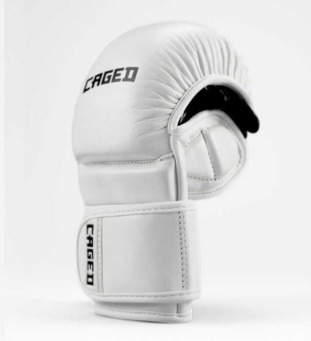 Gants de sparring MMA Caged X Series – Blanc/Noir