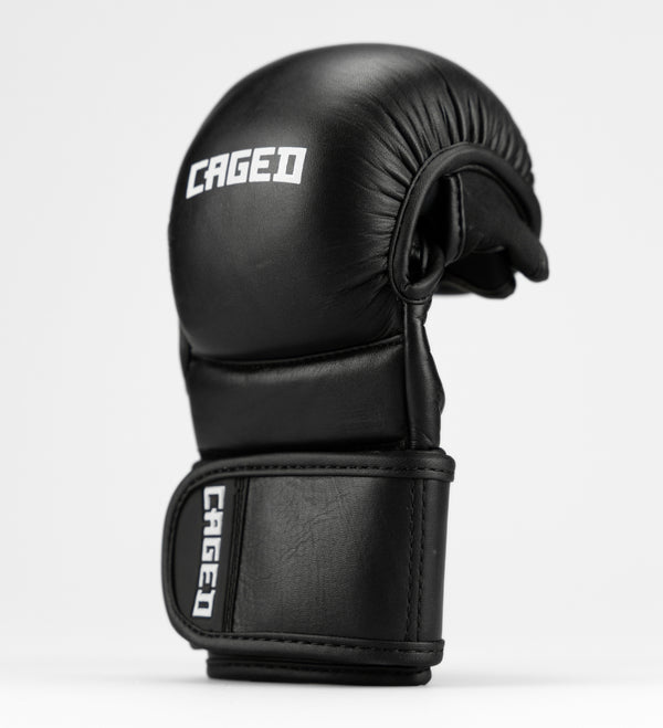 Caged MMA-Sparringshandschuhe 'X Series' – Schwarz/Weiß