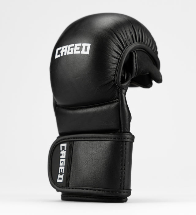 Caged MMA-Sparringshandschuhe 'X Series' – Schwarz/Weiß