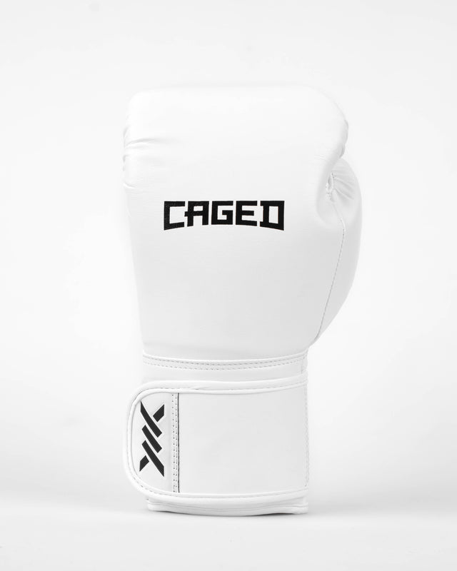 Gants de boxe Caged Core – Blanc/Noir
