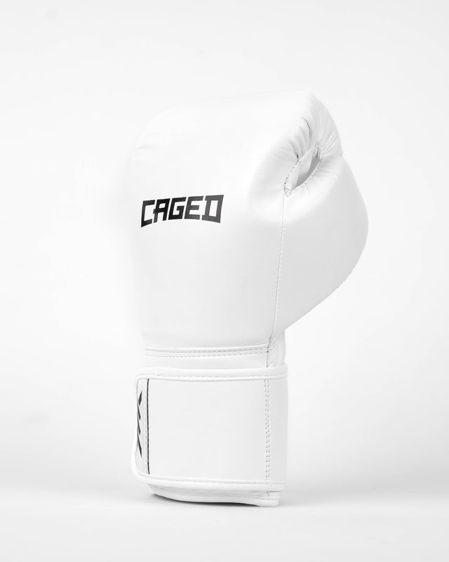 Gants de boxe Caged Core – Blanc/Noir