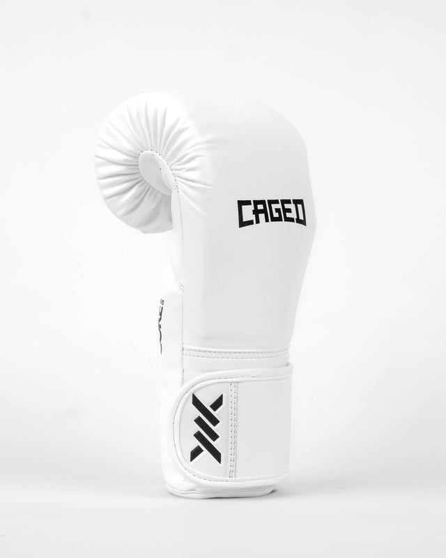 Gants de boxe Caged Core – Blanc/Noir