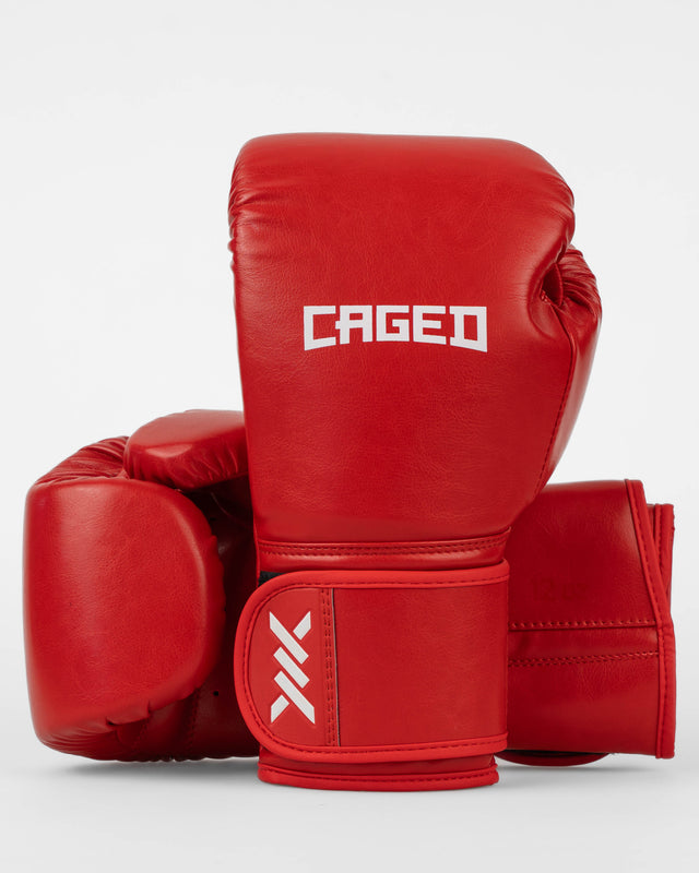 Gants de boxe Caged Core – Rouge/Blanc