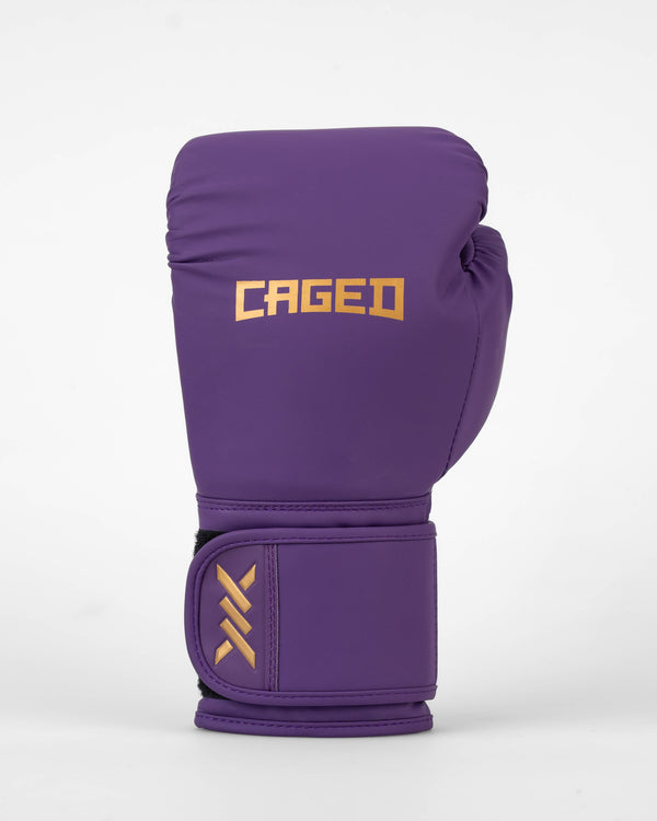 Guantoni da boxe Caged Core – Viola/Oro