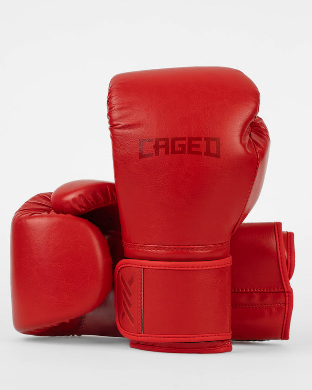 Caged Core Boxhandschuhe – Rot/Rot