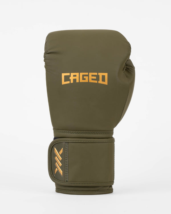 Guantoni da boxe Caged Core – Cachi Verde/Oro