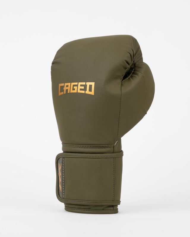 Guantoni da boxe Caged Core – Cachi Verde/Oro