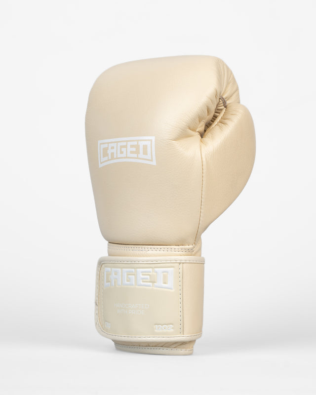 Gants de boxe Caged X Series – Crème Blanc