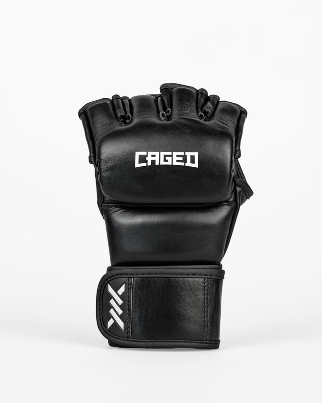 Caged MMA-Handschuhe 'X' Series – Schwarz/Weiß