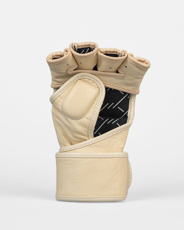Caged MMA-Handschuhe 'X' Series – Creme Weiß