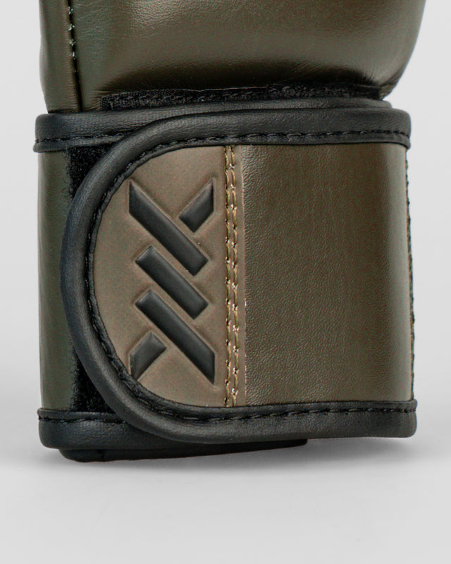 Caged MMA-Handschuhe 'X' Series – Khaki Grün/Schwarz