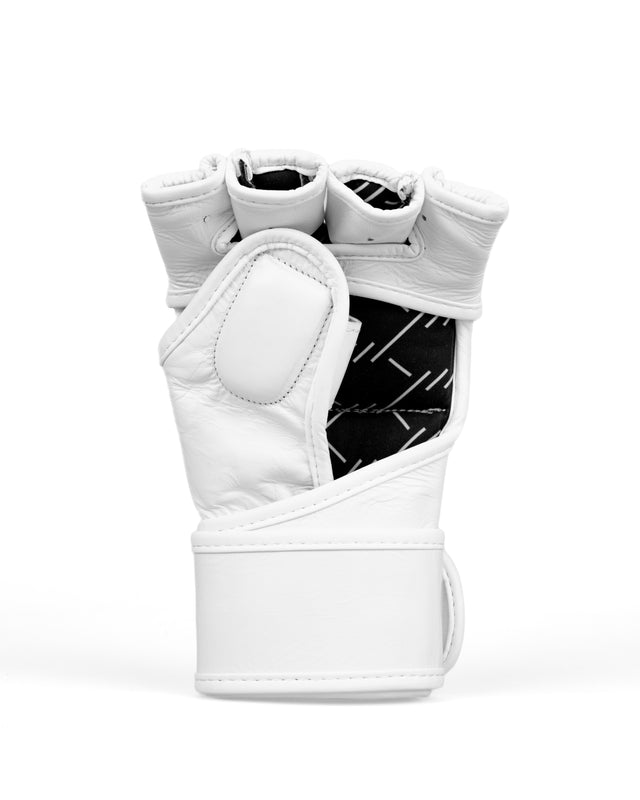 Caged MMA-Handschuhe 'X' Series – Weiß/Schwarz