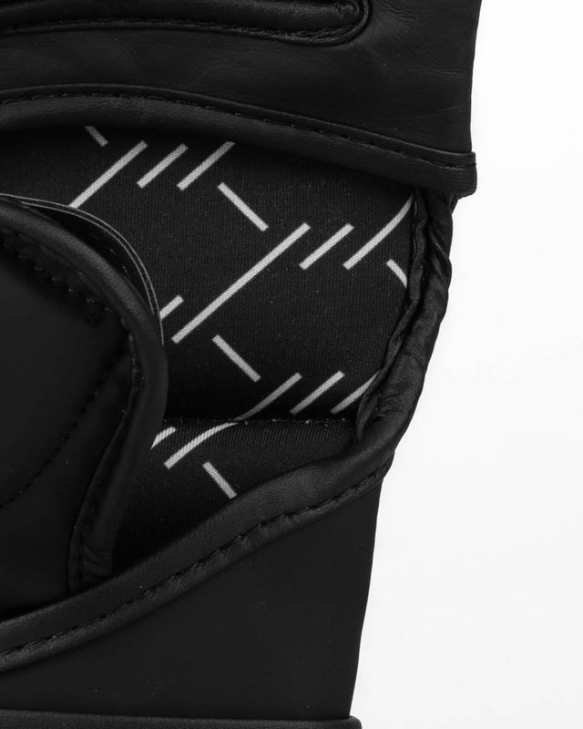 Caged MMA-Handschuhe Shadow – Matt Schwarz/Weiß
