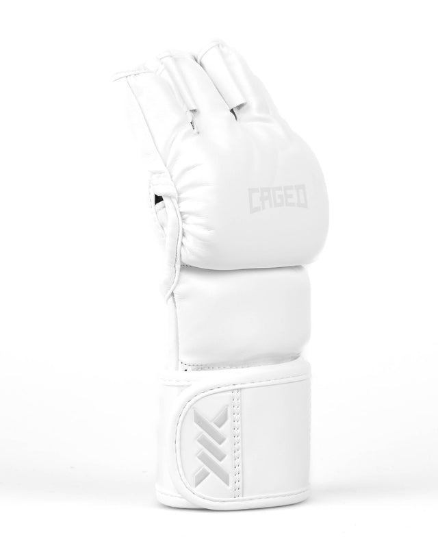 Guantes de MMA Caged Shadow – Blanco/Blanco