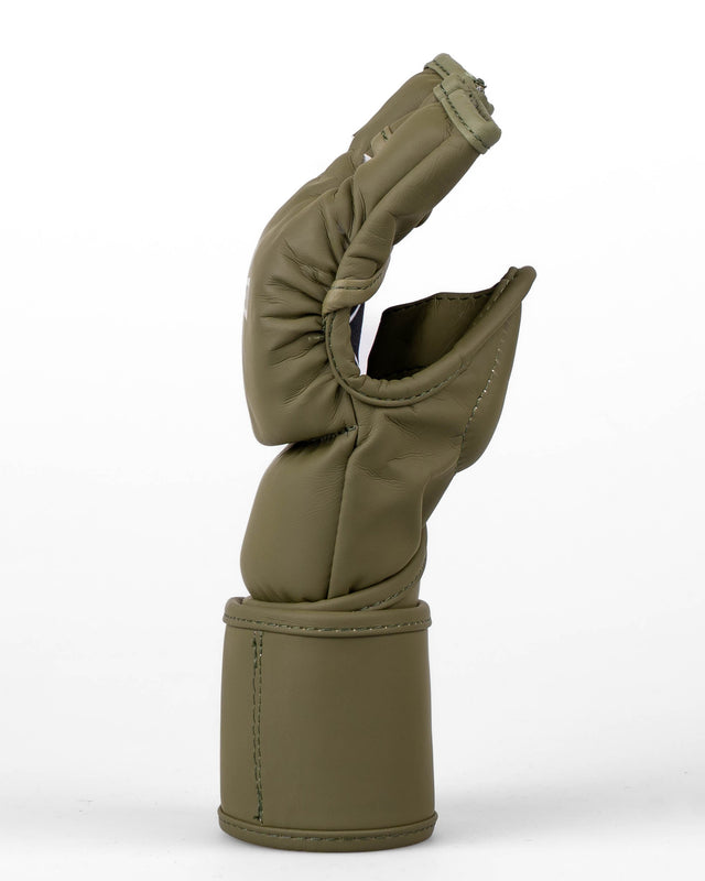Gants de MMA Caged Shadow – Kaki/Or