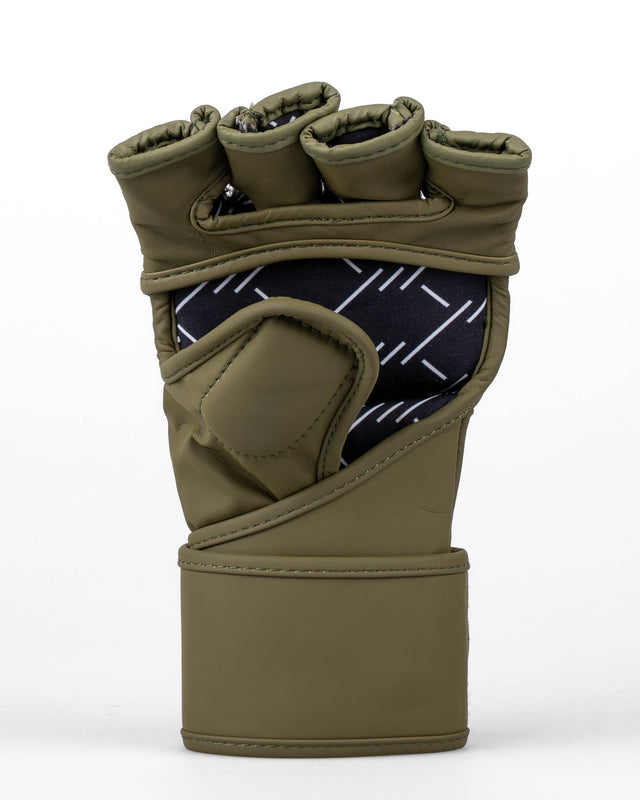 Gants de MMA Caged Shadow – Kaki/Or