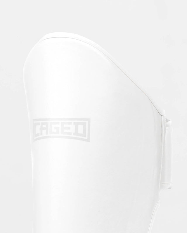 Protège-tibias Caged Shadow – Blanc/Blanc