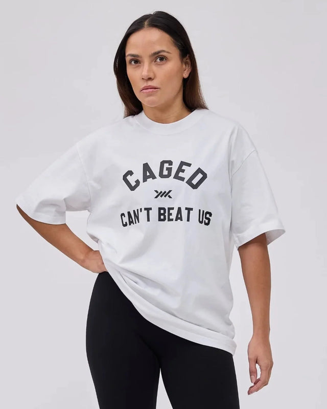 Caged Club T-shirt - Blanc