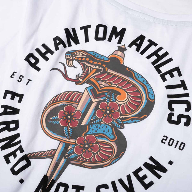 T-Shirt Phantom Athletics Serpent – Blanc