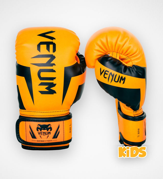 Guantoni da boxe Venum Elite Bambini – Arancione Neon