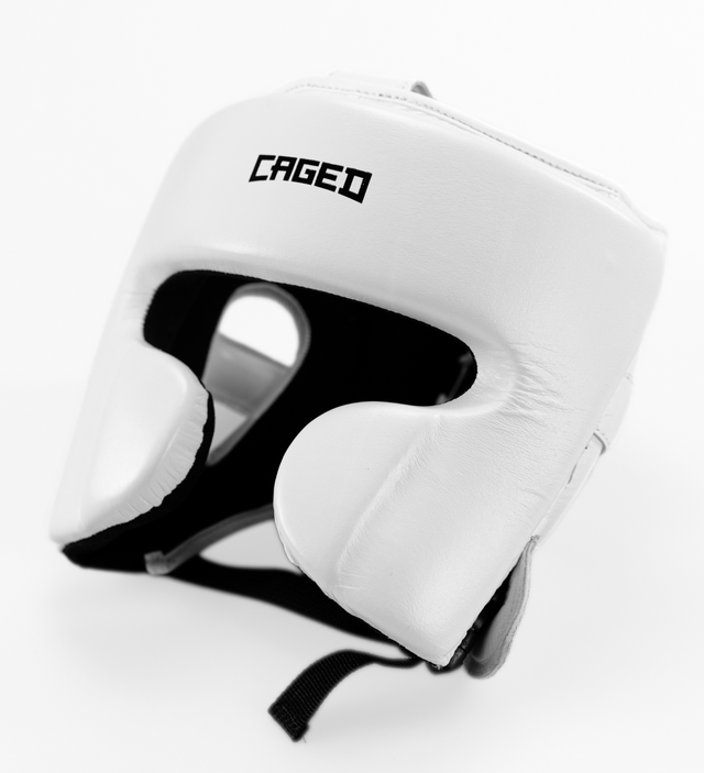 Caged 'X' Series Headguard - White