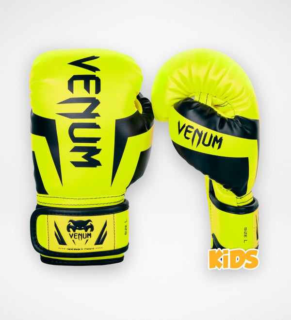 Guantes de boxeo Venum Elite Niños – Amarillo Neón