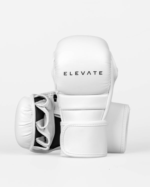 Guantes de sparring MMA Elevate Prime – Blanco/Negro