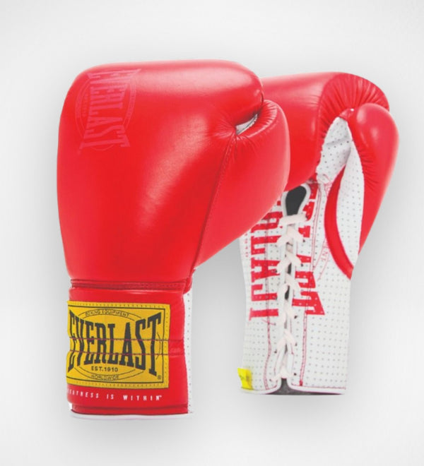 Guantoni da boxe Everlast 1910 Sparring con lacci – Rosso