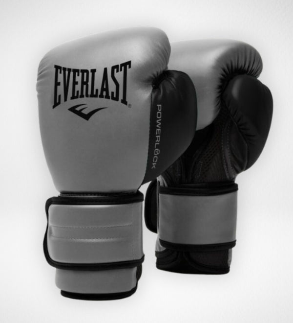 Everlast Powerlock 2R Boxhandschuhe – Grau/Schwarz