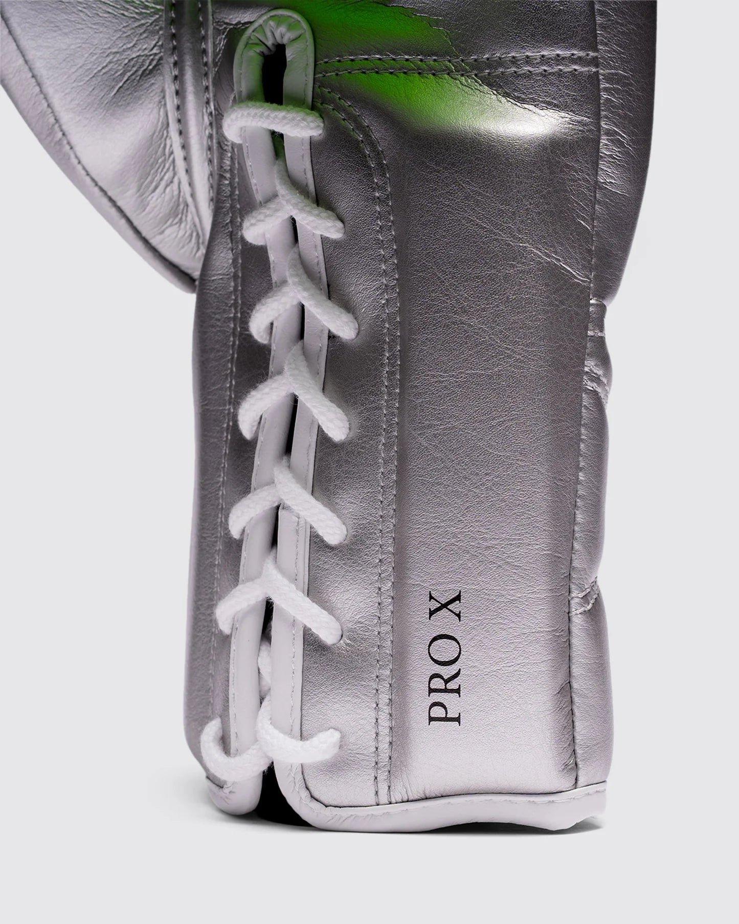 Guantoni da boxe Fly Superlace Pro X 2 – Argento/Verde neon